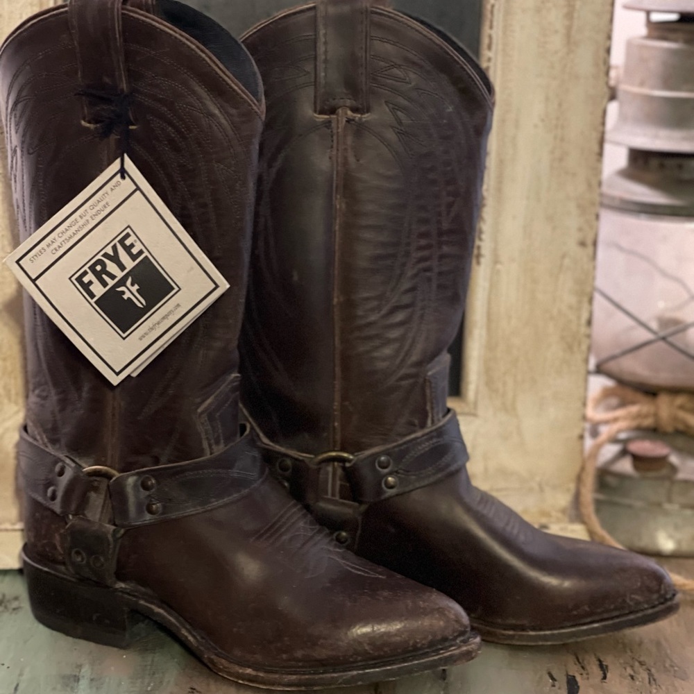 Frye Leather Boots- Distressed by Frye